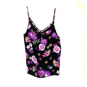 Cute colorful crepe top